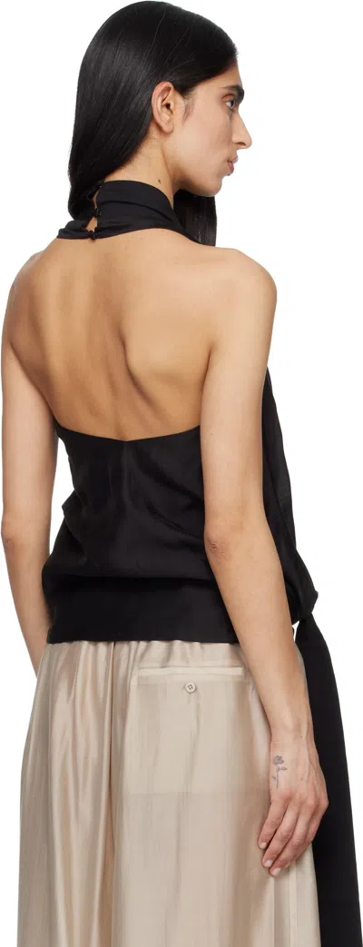 Entire Studios Black Fluid Top In Black