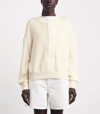 Varley Button-up Reena Sweatshirt In Neutral
