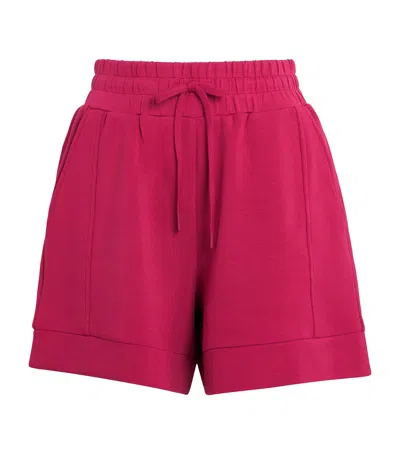Varley Atrium High Rise Shorts Rich Raspberry In Burgundy
