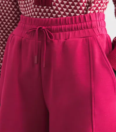 Varley Atrium High Rise Shorts Rich Raspberry In Burgundy