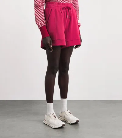 Varley Atrium High Rise Shorts Rich Raspberry In Burgundy