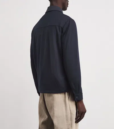 Marco Pescarolo Wool Technical Jacket In Black