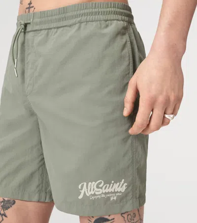 Allsaints Odyssey Swimshort In Green