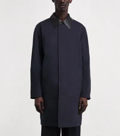 Brioni Leather-trim Reversible Jacket In Multi