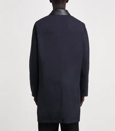 Brioni Leather-trim Reversible Jacket In Multi