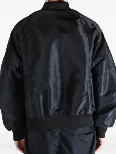 Hellstar Logo-patch Zip-up Jacket In Black