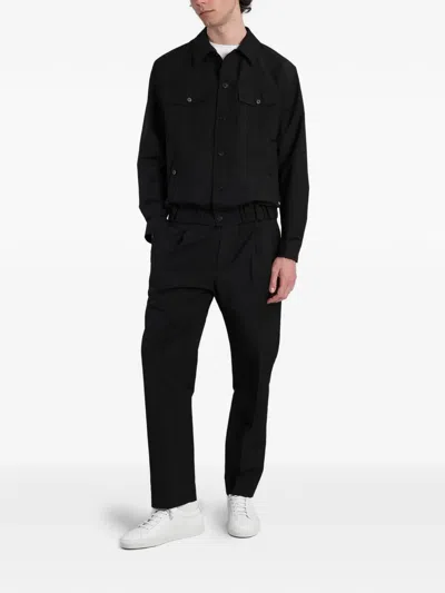 Greyed Niko Elasticated-hem Jacket In Black