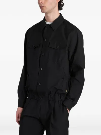 Greyed Niko Elasticated-hem Jacket In Black