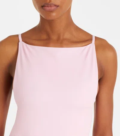Jacquemus The Sole Open-back One-piece Swimsuit In Pink