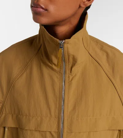 Acne Studios Logo Jacket In Brown