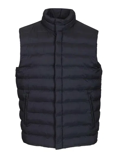 Herno Quilted Down Jacket In Blue