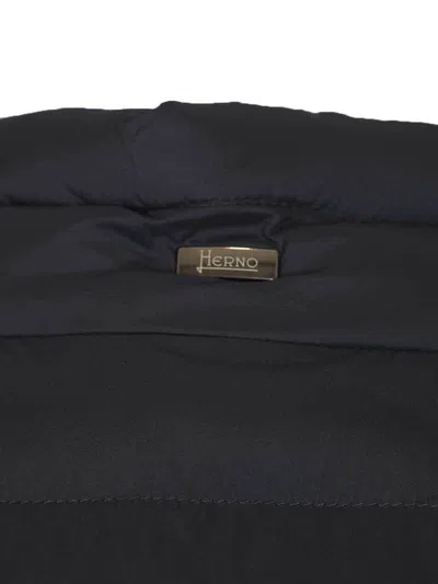 Herno Quilted Down Jacket In Blue