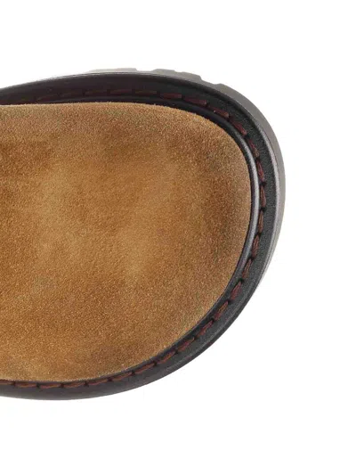 Loewe Lacing Short Boots In Brown