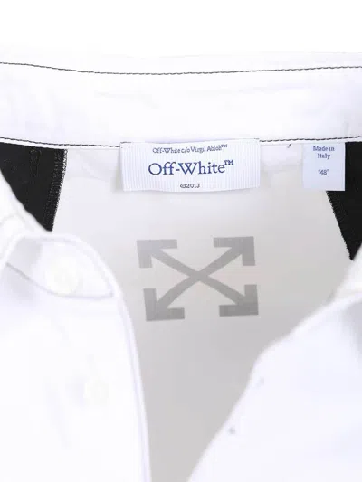 Off-white Race Logo Panel Shirt In Multi