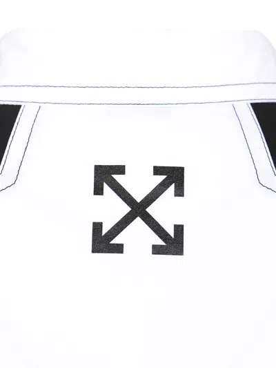 Off-white Race Logo Panel Shirt In Multi