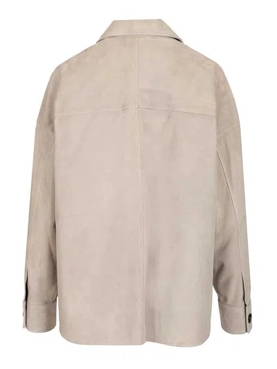 Arma Suede Jacket In Neutral