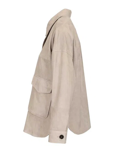 Arma Suede Jacket In Neutral