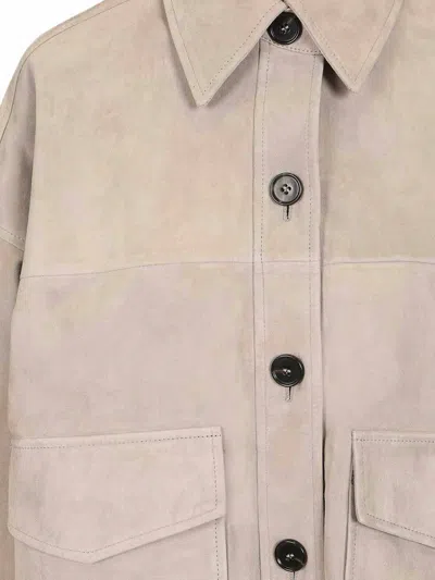 Arma Suede Jacket In Neutral