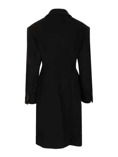 Filippa K Harper Double-breasted Coat In Black