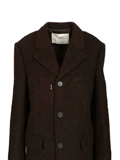 Dunst Structured Coat In Brown