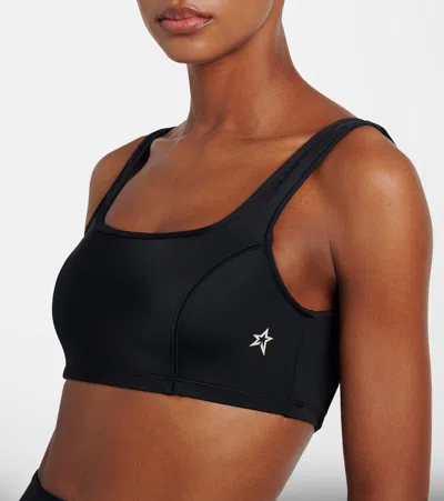 Perfect Moment Logo Sports Bra In Black