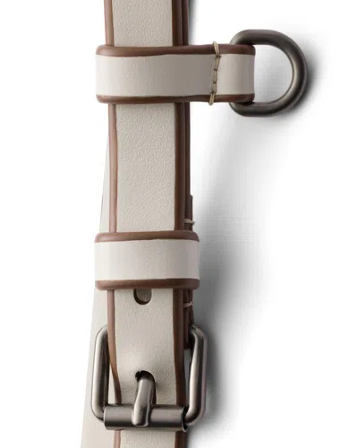 Prada Leather Belt In Gray