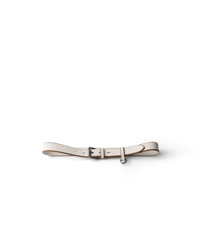 Prada Leather Belt In Neutral