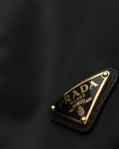 Prada Re-nylon Cap In Black