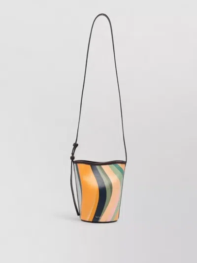 Paul Smith Leather Bucket Bag Small Size In Multi