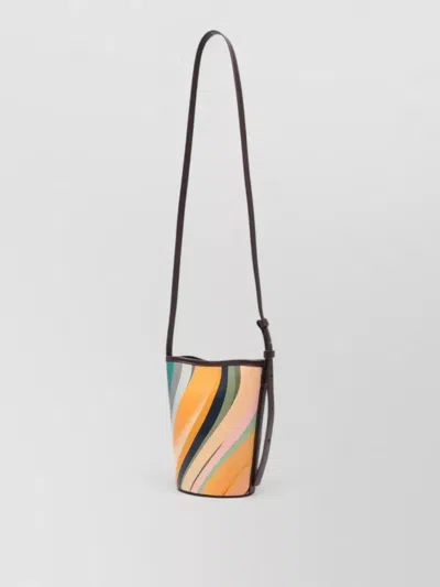 Paul Smith Leather Bucket Bag Small Size In Multi