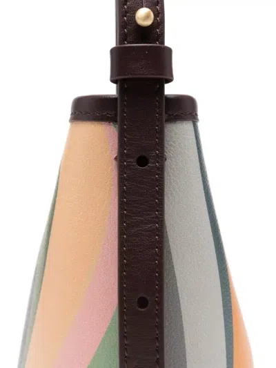 Paul Smith Leather Bucket Bag Small Size In Multi