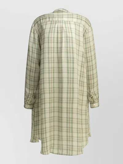 Acne Studios Check Tunic Dress In Multi