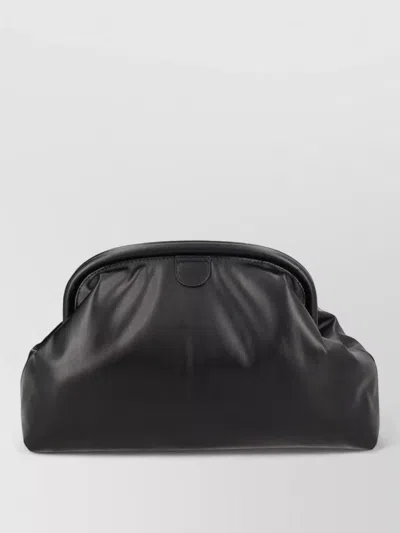 Stella Mccartney Chain Strap Clutch Bag Soft Structure In Black