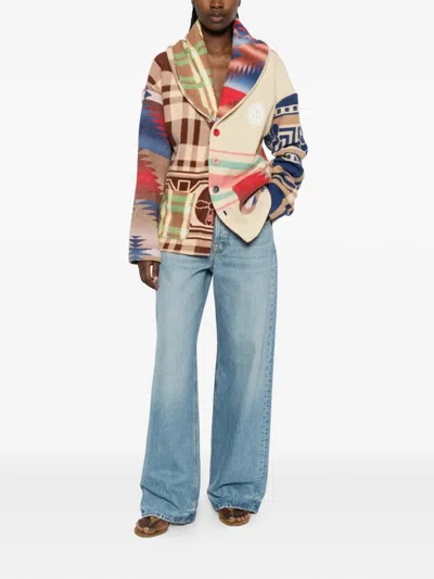 Gallery Dept. Retouche Rae Patchwork Cardigan In Multi