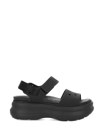 Crocs Soho Y-strap Platform Sandals In Black
