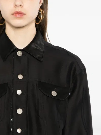 Undercover Printed-hem Jacket In Black