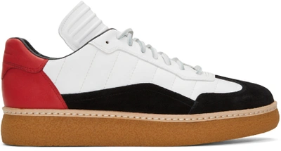 Alexander Wang Tricolor Leather & Suede Eden Sneakers In Multicolour