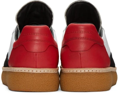 Shop Alexander Wang Tricolor Leather & Suede Eden Sneakers