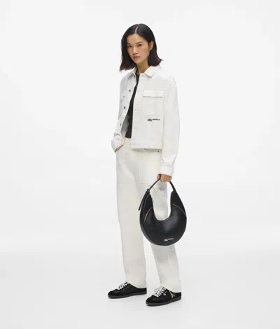 Kl Jeans Regular White Denim Jacket In White
