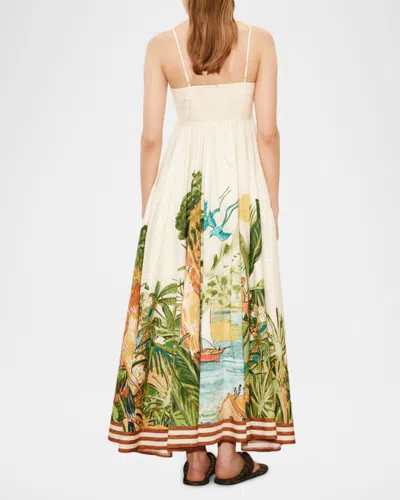 Alemais Toucan Tango Midi Dress In White