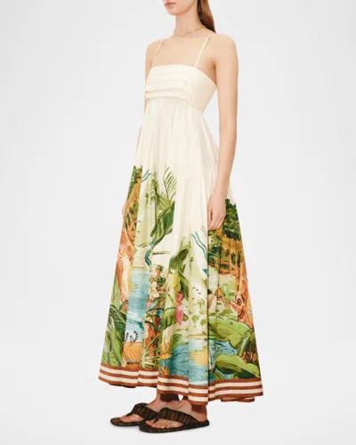 Alemais Toucan Tango Midi Dress In White