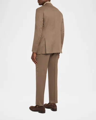 Kiton Men's Solid Wool Single-breasted Sport Coat In Brown