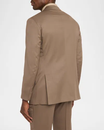 Kiton Men's Solid Wool Single-breasted Sport Coat In Brown