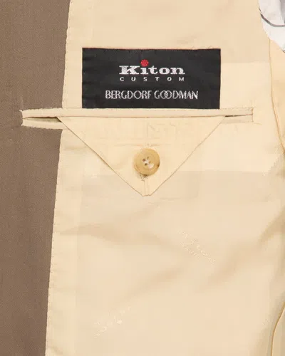Kiton Men's Solid Wool Single-breasted Sport Coat In Brown