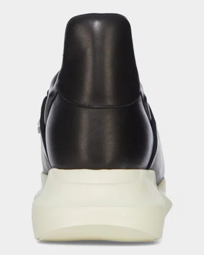Rick Owens Burritogeth Sneakers Contrast Sole Round Toe In Black