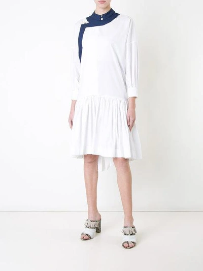 Shop Antonio Marras Tassel Detail Shift Dress In White
