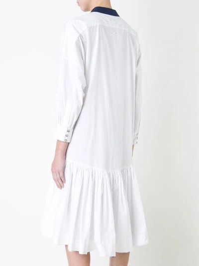 Shop Antonio Marras Tassel Detail Shift Dress In White