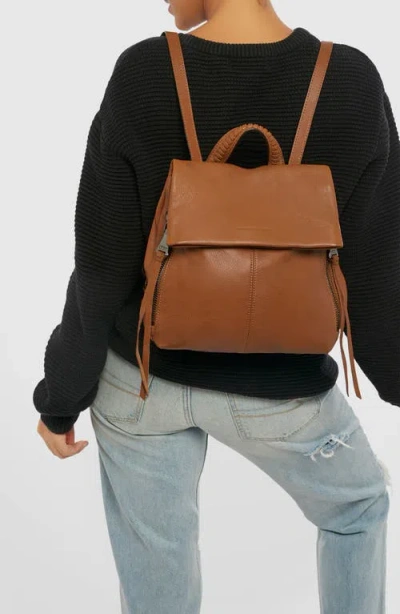 Aimee Bali Leather Backpack In Brown