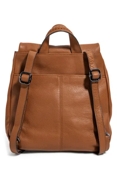Aimee Bali Leather Backpack In Brown