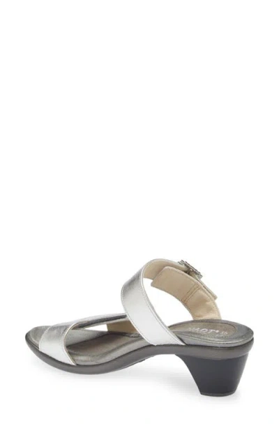 Naot Recent Slide Sandal In Silver